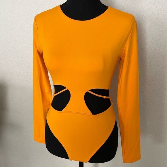 NWT Zara Cutout Long Sleeve Bodysuit - Picture 3 of 12
